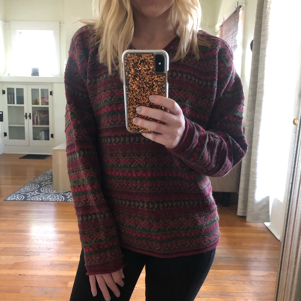 VTG Alps Mixed Media Sweater